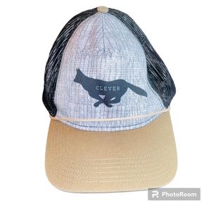 Prana Journeyman Meshback Trucker Hat Clever Fox Adjustable Unisex SnapBack Mesh